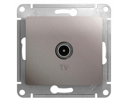 ТВ-розетка Systeme Electric Glossa платина GSL001293 ТВ-розетка Systeme Electric Glossa платина GSL001293
