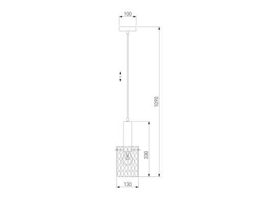 Подвесной светильник Eurosvet 50177/1 черный/бронза