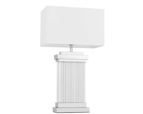 Настольная лампа Lumina Deco Davos LDT 310 CHR+WT Настольная лампа Lumina Deco Davos LDT 310 CHR+WT