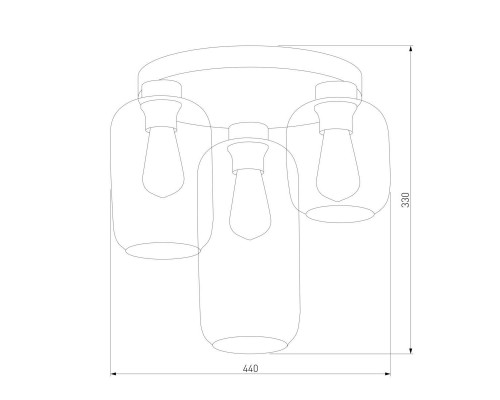 Потолочная люстра TK Lighting 3318 Marco Green