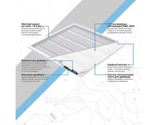 Потолочный светодиодный светильник Gauss 842123336