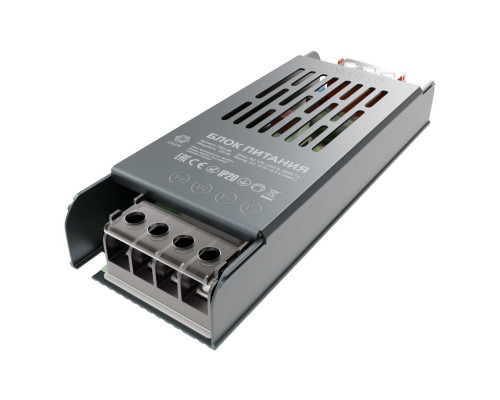 Блок питания слим-метал OGM 12V 100W IP20 8,3A PS3-49 Блок питания слим-метал OGM 12V 100W IP20 8,3A PS3-49