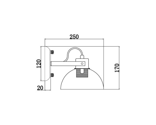 Бра Vele Luce Impetuoso VL1431W01 Бра Vele Luce Impetuoso VL1431W01