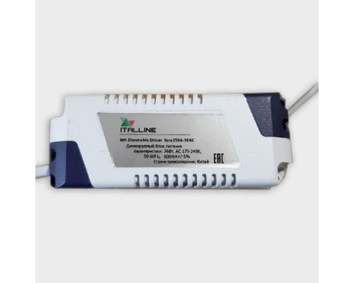 Диммируемый драйвер Italline Driver for IT04-78RC Диммируемый драйвер Italline Driver for IT04-78RC