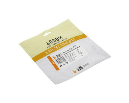 Светодиодная лента SWG 4,8W/m 60LED/m 2835SMD нейтральный белый 5M 005271 Светодиодная лента SWG 4,8W/m 60LED/m 2835SMD нейтральный белый 5M 005271