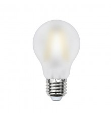 Лампа светодиодная филаментная Uniel E27 8W 3000K матовая LED-A60-8W/WW/E27/FR PLS02WH UL-00000304