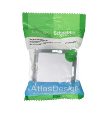 Переключатель одноклавишный перекрестный Systeme Electric AtlasDesign 10A 250V алюминий ATN000371