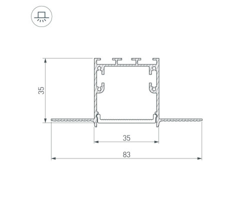 Коннектор угловой Arlight SL-Linia32-Fantom-135 030093