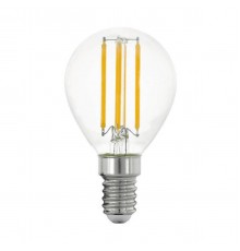 Лампа светодиодная Eglo E14 6W 2700К прозрачная 12542