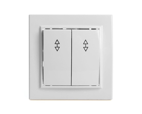 Переключатель двухклавишный Stekker Эрна белый PSW10-9005-01 39919 Переключатель двухклавишный Stekker Эрна белый PSW10-9005-01 39919