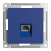 Розетка компьютерная RJ45 Systeme Electric AtlasDesign кат. 5Е аквамарин ATN001183