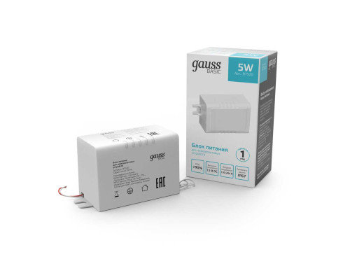 Блок питания Gauss 5W 12V IP67 BT520