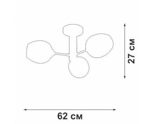 Потолочная люстра Vitaluce V3956-7/3PL