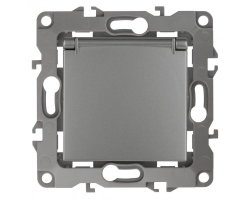 Розетка ЭРА 12 2P E Schuko со шторками с крышкой 16A 250V 12-2103-12 Б0019327 Розетка ЭРА 12 2P E Schuko со шторками с крышкой 16A 250V 12-2103-12 Б0019327
