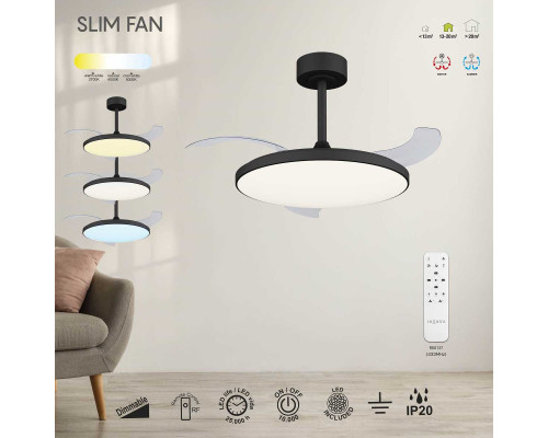 Люстра-вентилятор Mantra SLIM FAN 9055