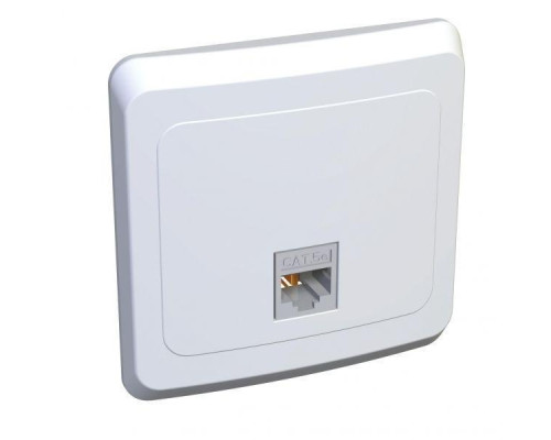 Розетка компьютерная RJ45 Systeme Electric Этюд 5e кат UTP белая KOMC-001B Розетка компьютерная RJ45 Systeme Electric Этюд 5e кат UTP белая KOMC-001B