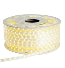 Светодиодная влагозащищенная лента Saffit 6W/m 60LED/m 2835SMD теплый белый 50М SST20 55243