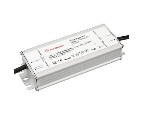 Блок питания Arlight ARPV-UH12100-PFC 12V 96W IP67 8A 024267 Блок питания Arlight ARPV-UH12100-PFC 12V 96W IP67 8A 024267