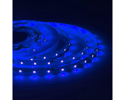 Светодиодная влагозащищенная лента Apeyron 4,8W/m 60LED/m 3528SMD синий 5M 00-84 Светодиодная влагозащищенная лента Apeyron 4,8W/m 60LED/m 3528SMD синий 5M 00-84