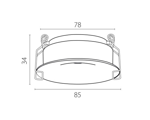 Рамка вогнутая д/светильников 0742х6 Spira Lightstar 074206-11 Рамка вогнутая д/светильников 0742х6 Spira Lightstar 074206-11