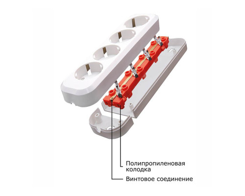 Колодка Feron Stekker 3гн с/з PST1631020 39011 Колодка Feron Stekker 3гн с/з PST1631020 39011