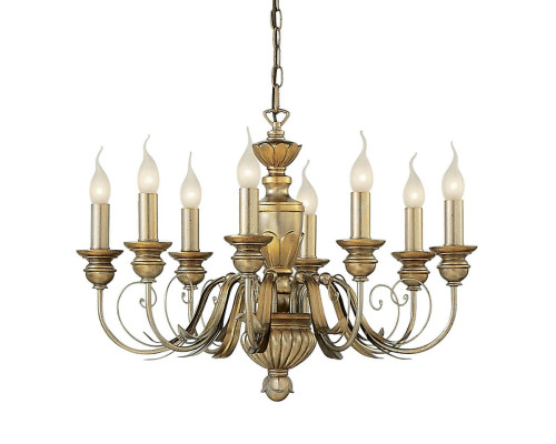 Подвесная люстра Ideal Lux Firenze Sp8 Oro Antico 020839 Подвесная люстра Ideal Lux Firenze Sp8 Oro Antico 020839