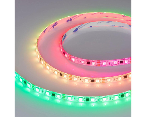Светодиодная лента Arlight 12W/m 60LED/m 5060SMD разноцветный 5М SPI-SE-B60-10mm 12V 039597 Светодиодная лента Arlight 12W/m 60LED/m 5060SMD разноцветный 5М SPI-SE-B60-10mm 12V 039597