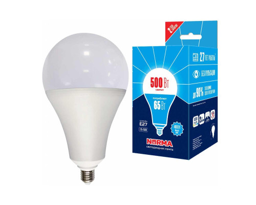 Лампа светодиодная Volpe E27 65W 4000K матовая LED-A160-65W/4000K/E27/FR/NR UL-00005617 Лампа светодиодная Volpe E27 65W 4000K матовая LED-A160-65W/4000K/E27/FR/NR UL-00005617