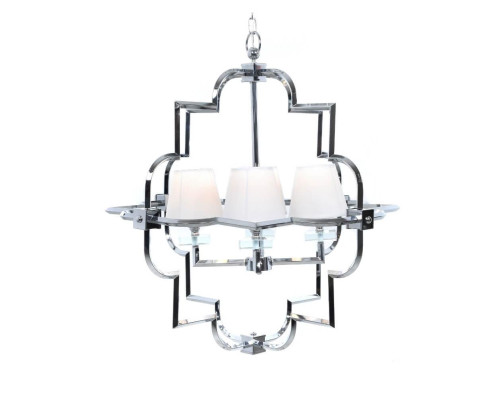 Подвесная люстра Lumina Deco Baltimore LDP 8020-4 CHR+WT Подвесная люстра Lumina Deco Baltimore LDP 8020-4 CHR+WT