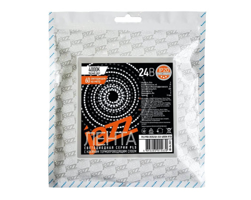 Светодиодная лента Jazzway 6W/m 60Led/m 2835SMD теплый белый 5M 5015616 Светодиодная лента Jazzway 6W/m 60Led/m 2835SMD теплый белый 5M 5015616