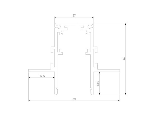 Встраиваемый шинопровод Elektrostandard Slim Magnetic 85207/00 a067494