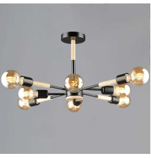 Люстра Reluce 99960-0.3-08 BK+WOOD