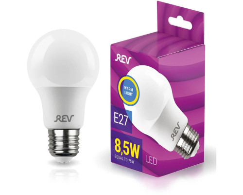 Лампа светодиодная REV A60 Е27 8,5W 2700K теплый свет груша 32379 2 Лампа светодиодная REV A60 Е27 8,5W 2700K теплый свет груша 32379 2