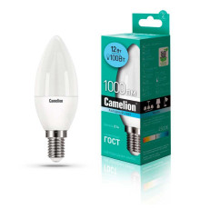 Лампа светодиодная Camelion E14 12W 4500K LED12-C35/845/E14 13689