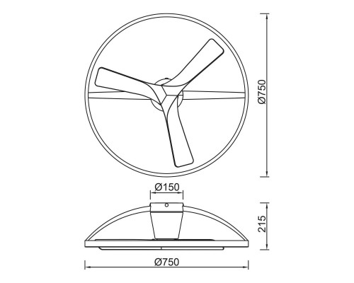 Люстра-вентилятор Mantra NEPAL II 9043