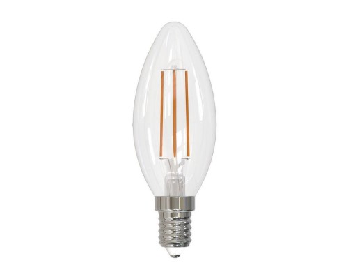 Лампа светодиодная филаментная Volpe E14 5W 4000K прозрачная LED-C35-5W/4000K/E14/CL/SLF UL-00008325 Лампа светодиодная филаментная Volpe E14 5W 4000K прозрачная LED-C35-5W/4000K/E14/CL/SLF UL-00008325