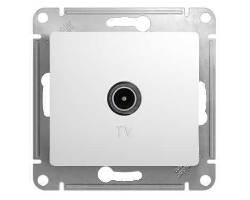 ТВ-розетка проходная Systeme Electric Glossa белая GSL000192 ТВ-розетка проходная Systeme Electric Glossa белая GSL000192