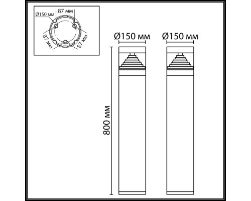Ландшафтный светодиодный светильник Odeon Light Nature Hulk 7140/20GLA Ландшафтный светодиодный светильник Odeon Light Nature Hulk 7140/20GLA