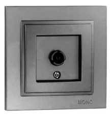 ТВ-розетка с экраном Mono Electric Despina антрацит 102-242405-138