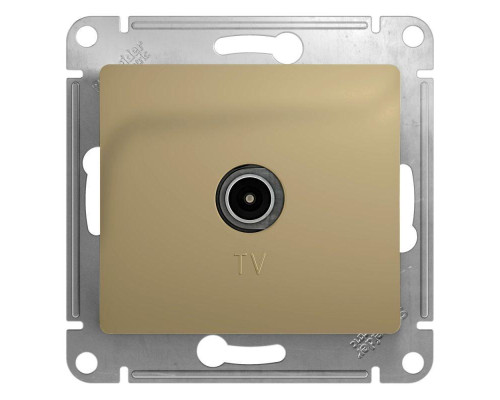 ТВ-розетка оконечная Systeme Electric Glossa титан GSL000491 ТВ-розетка оконечная Systeme Electric Glossa титан GSL000491