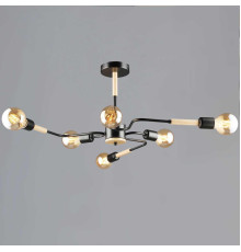 Люстра Reluce 10070-0.3-06 BK+WOOD