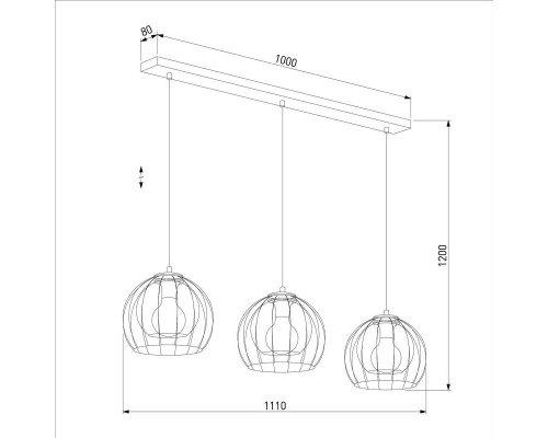 Подвесной светильник TK Lighting 4483 Universo Black Подвесной светильник TK Lighting 4483 Universo Black