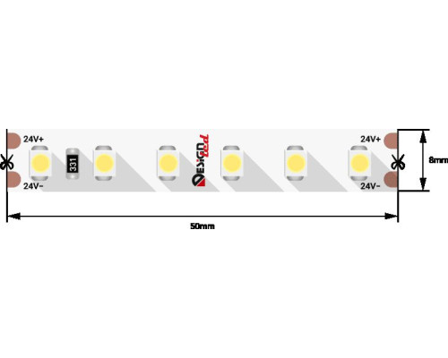 Светодиодная влагозащищенная лента DesignLed 9,6W/m 120LED/m 3528SMD холодный белый 5M 002482 Светодиодная влагозащищенная лента DesignLed 9,6W/m 120LED/m 3528SMD холодный белый 5M 002482