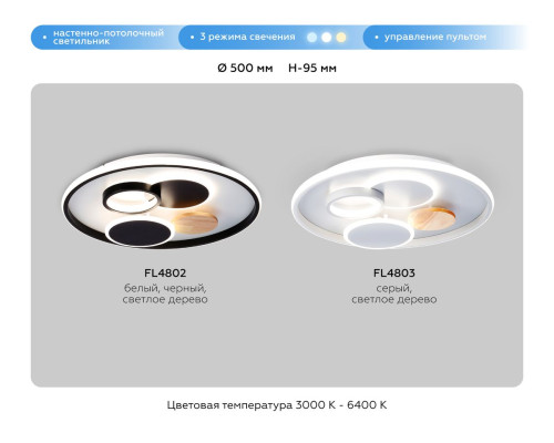 Потолочный светодиодный светильник Ambrella light Comfort LineTech FL4802 Потолочный светодиодный светильник Ambrella light Comfort LineTech FL4802