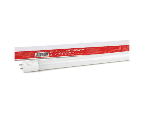 Лампа светодиодная ЭРА G13 10W 6500K матовая ECO LED T8-10W-865-G13-600mm Б0032975