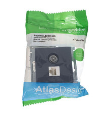Розетка компьютерная RJ45/TV Systeme Electric AtlasDesign 5e кат UTP грифель ATN000789