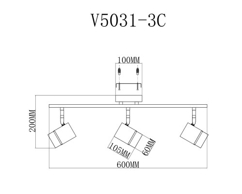 Спот Moderli David V5031-3C