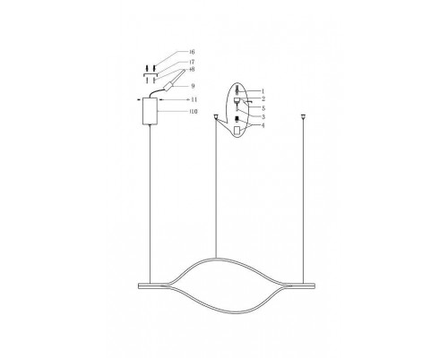 Подвесной светодиодный светильник Imperium Loft Tape Light 149481-49