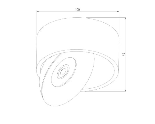 Накладной светодиодный светильник Elektrostandard Glide 25100/Led белый a059331 Накладной светодиодный светильник Elektrostandard Glide 25100/Led белый a059331