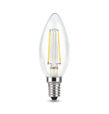Лампа светодиодная филаментная Gauss E14 9W 4100К прозрачная 103801209